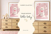 Baby Girl Nursery Frame Mockup, a Household Mockup by Coco & Cub Studio (Thumbnail 1 of 6)
