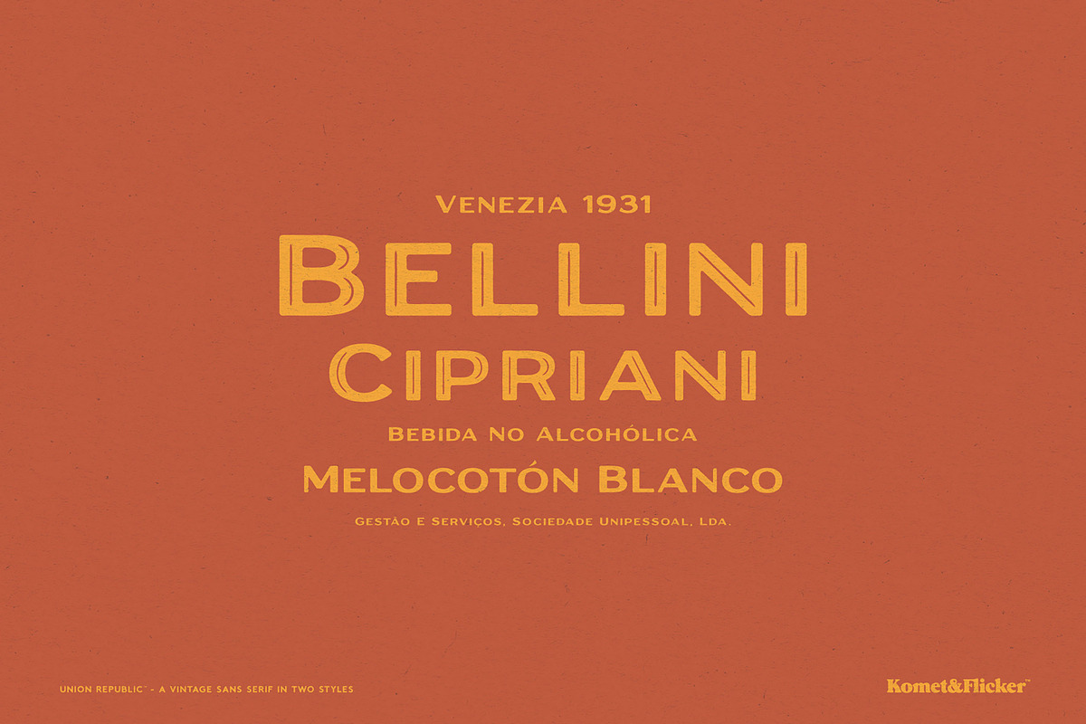 Union Republic, a Sans Serif Font by Komet & Flicker (Photo 7 of 12)