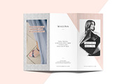 MALINA Trifold Brochure + Pattern, a Brochure Template by AgataCreate (Thumbnail 3 of 10)