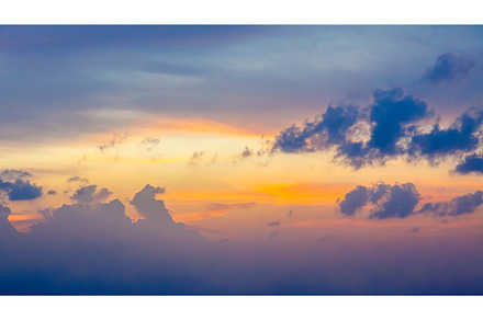 Sunset sky with dramatic clouds, a Nature Photo by f9photos