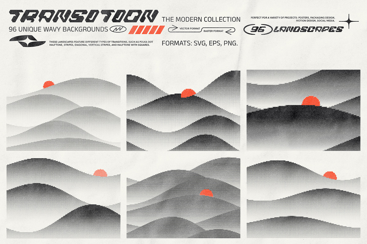 96 Wavy Transition Landscapes, a Graphic by softulka (Photo 2 of 10)