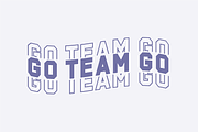 COACH STACKED Sporty Jersey Font, a Sans Serif Font by Blush Font Co. (Thumbnail 5 of 5)