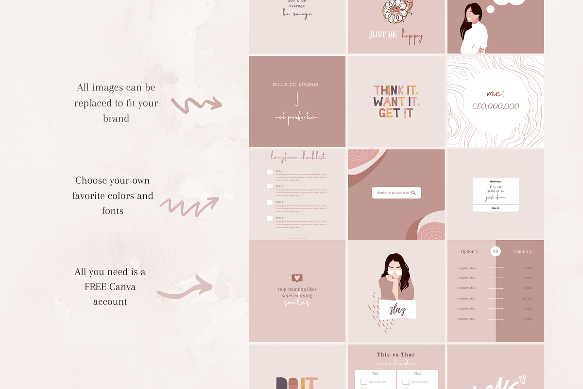 40 Instagram Post & Stories - CANVA, a Social Media Template by Tegefeldt Design (Photo 10 of 10)