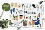 Crazy Plant Lady - gardening set, a Seasonal Illustration by lokko studio (Thumbnail 3 of 5)