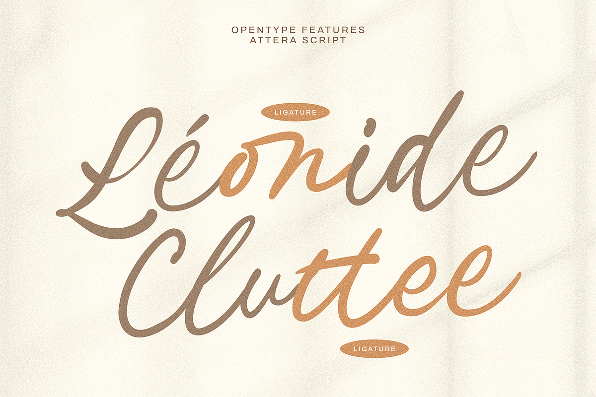 Atterra Script Handwritten, a Handwritten Font by Portocraft (Photo 14 of 18)