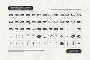 K-100 Font a Pixelated Modular Font, a Sans Serif Font by softulka (Thumbnail 2 of 7)