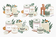 Scented candles vector illustrations, a Decorative Illustration by Fave Brush (Thumbnail 3 of 13)