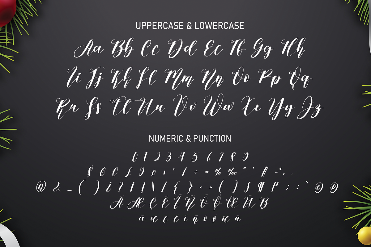 Christmas Wonderful | Script font, a Script Font by Scratchones (Photo 6 of 8)