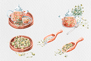 Chamomile watercolor clip art, a Decorative Illustration by SvetLana (Thumbnail 4 of 13)
