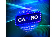5 Casino neon sign, a Pattern Graphic by Aromeo (Thumbnail 2 of 5)