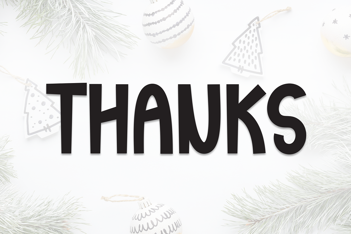 Christmas Ornaments | Script Font, a Script Font by Scratchones (Photo 8 of 8)