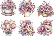 Mother's Day Flowers Clipart, an Illustration by Designking (Thumbnail 5 of 6)