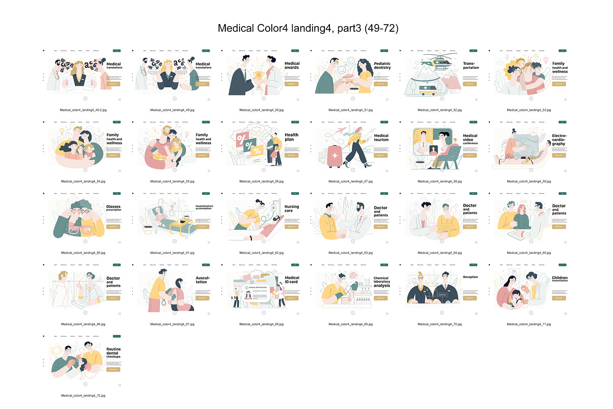 Medical, Part 3, colors 2&4, a Templates & Theme by Grivina's shop (Photo 19 of 19)