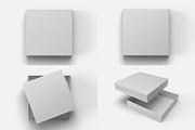 Square Box with Lid Mockups 10 Views, a Packaging Mockup by Illusiongraphic (Thumbnail 20 of 21)