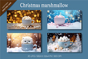 Christmas Mug with marshmallow., a Decorative Illustration by KENO Mascots (Thumbnail 6 of 6)