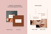 Beauty Social Media Templates, a Social Media Template by Kseniia_Design (Thumbnail 5 of 9)