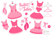 Hot Pink Ballet Tutus Clipart, an Illustration by Amanda Ilkov (Thumbnail 1 of 2)