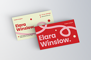 Red Business Card, a Business Card Template by Annora Studio (Thumbnail 2 of 6)