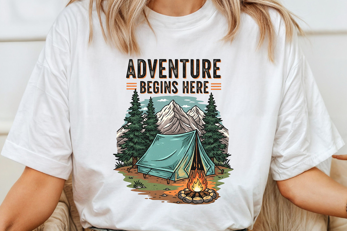 Camping sublimation PNG, an Icon by Craft Nest (Photo 4 of 6)