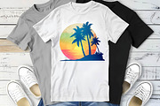 Retro Sunset Clipart Bundle, an Illustration by Wow Magic (Thumbnail 2 of 4)