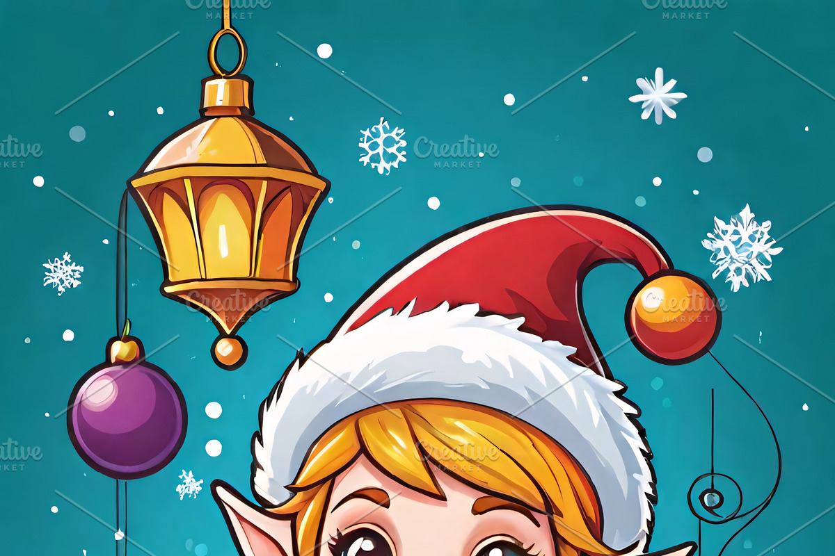 Jolly Christmas Elves Bundle, an Illustration by ETARA by Mea Hau (Photo 4 of 7)