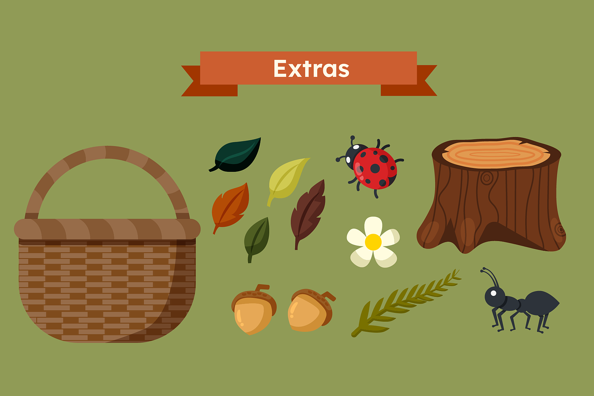 Wild Mushroom Illustrations, a Seasonal Illustration by ThePixelLibrary (Photo 5 of 10)
