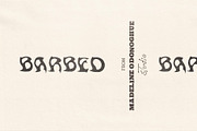 Barbed – Handmade Gothic Horror Font, a Blackletter Font by Madeline ODonoghue Design (Thumbnail 7 of 9)