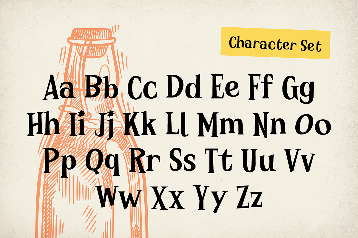 Weirtoz - A Playful Vintage Font, a Serif Font by Tiptop Graphic (Photo 3 of 9)