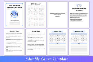 2024 Problem Solving Planner Canva