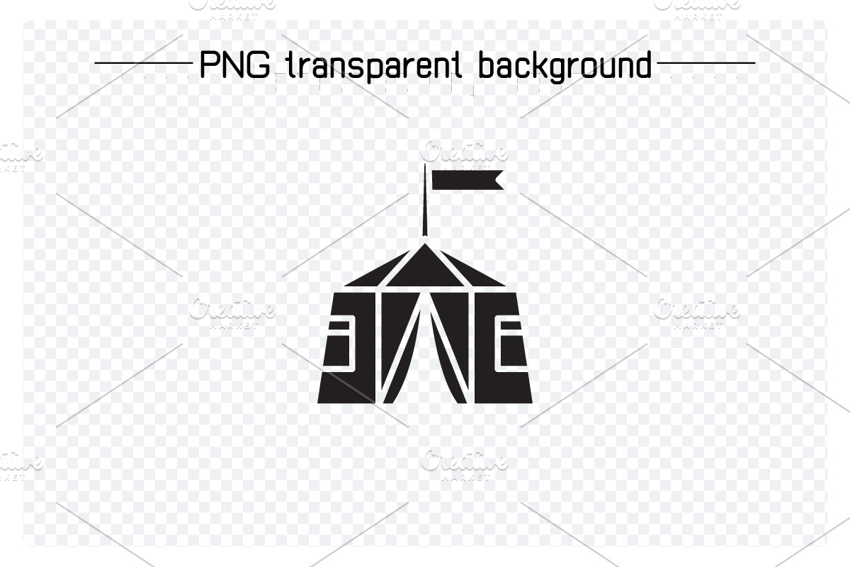 Dome Tent Cabin Tent Icons Set, a Solid Icon by Designfour (Photo 2 of 7)