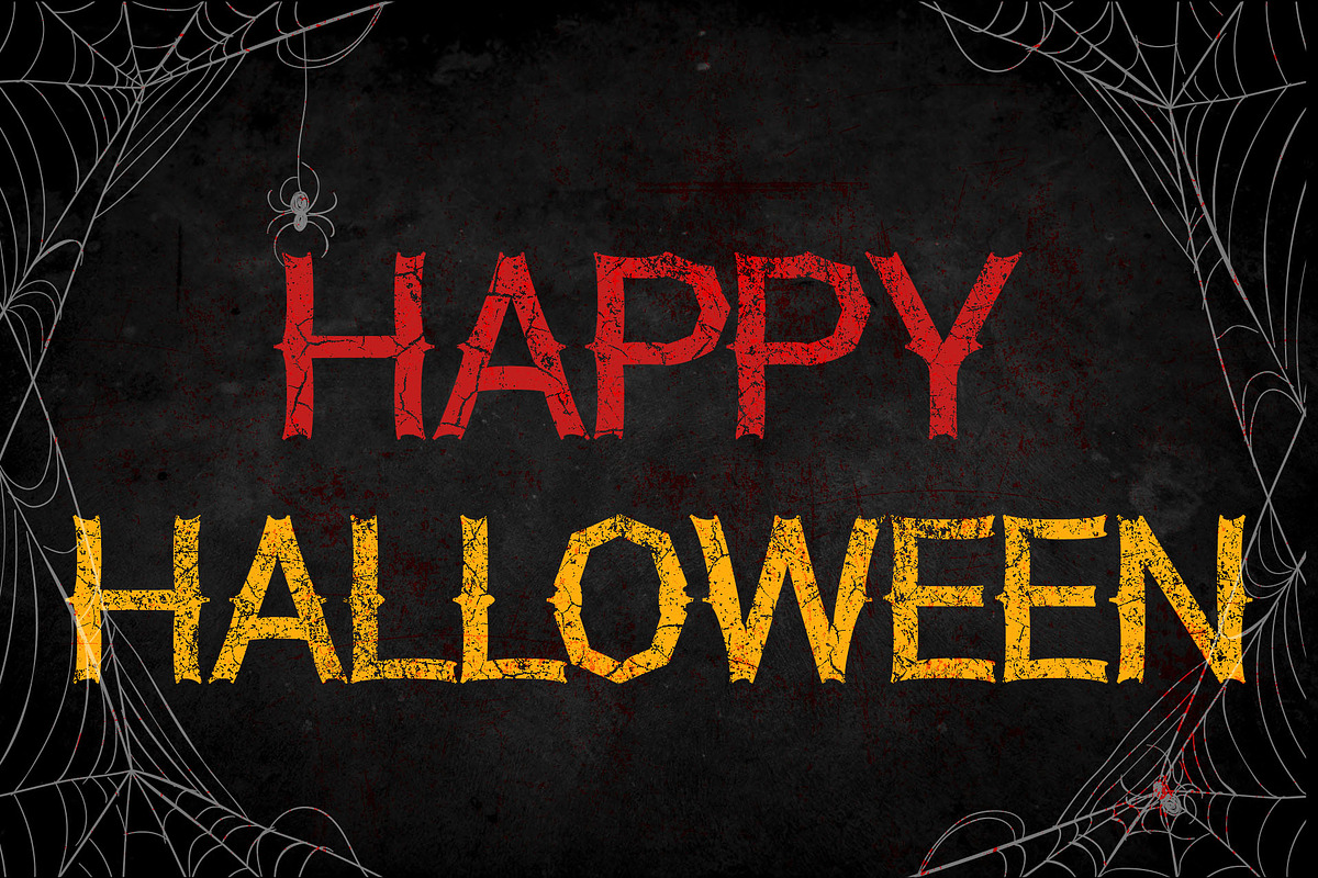 Halloween Monster Font preview 5