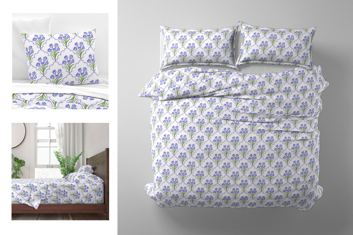 Preppy Crocuses Flowers, a Pattern Graphic by Viaireshop (Photo 3 of 8)