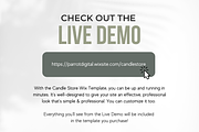 Candle Store Website for Wix, a Shopify Template by Parrot Designs (Thumbnail 3 of 4)