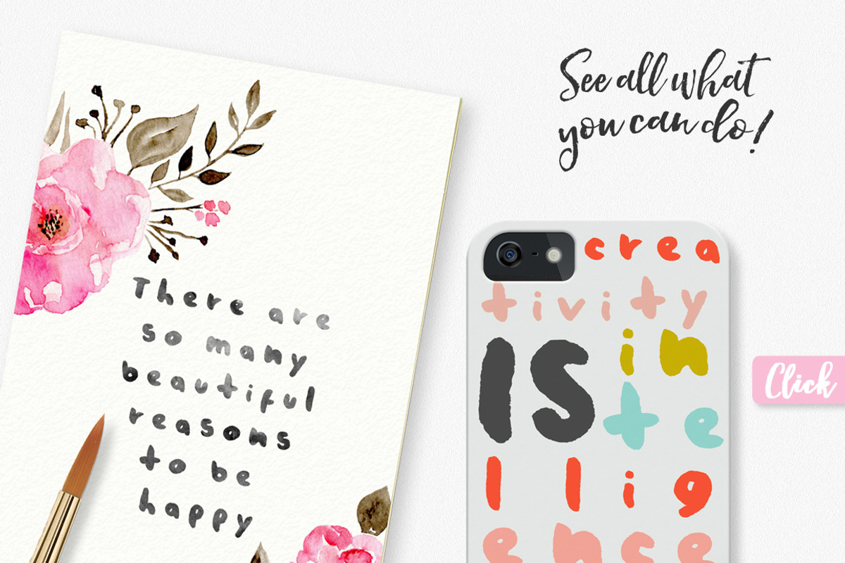 Poem Brush Font preview 2