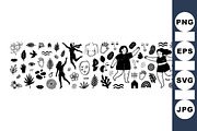 Abstract Black Line Art Set, an Illustration by designvectx (Thumbnail 3 of 3)