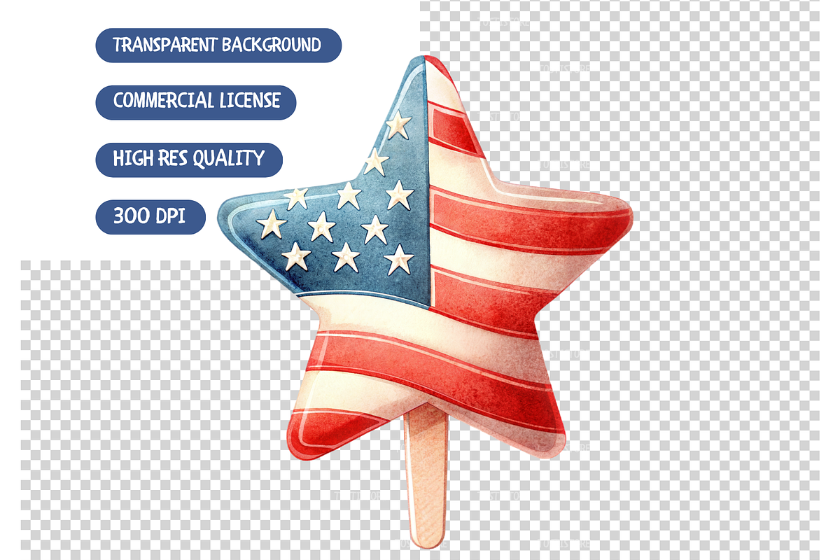 4th Of July Clipart Bundle, a Seasonal Illustration by TatiMockup (Photo 6 of 6)