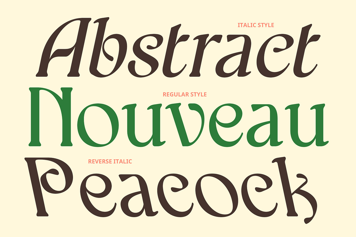 CS Chako – Art Nouveau Font, a Serif Font by Craft Supply Co. (Photo 3 of 8)