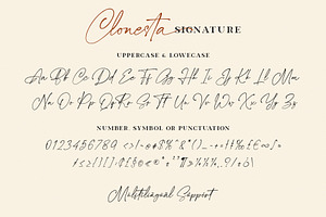 Clonesta - Signature Font