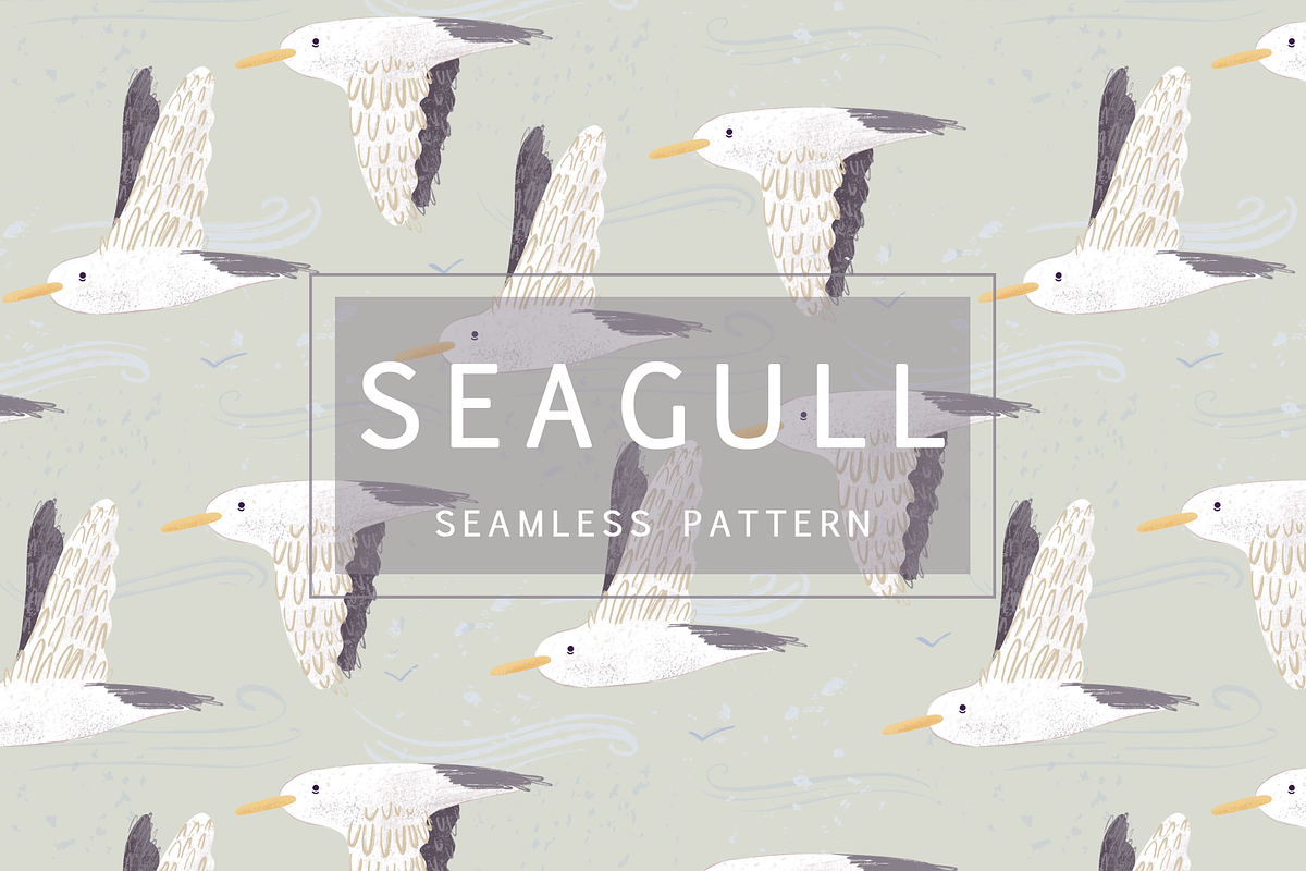 Seagull Pattern, a Pattern Graphic by Lady Bruniere Design (Photo 1 of 12)