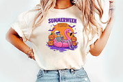 Summerween Vibes PNG, an Illustration by Watercolor design (Thumbnail 2 of 3)