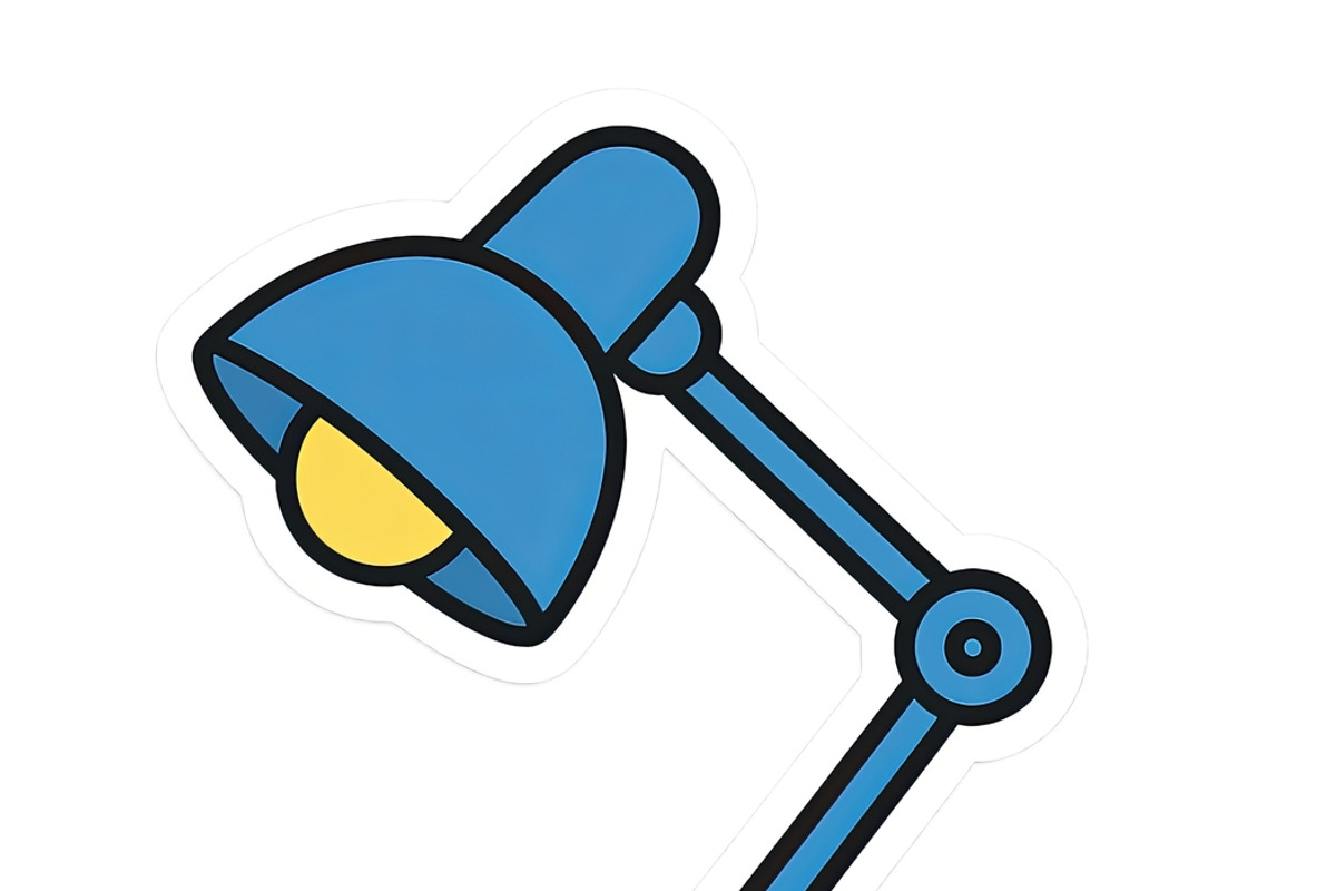 Isolated desk lamp illustration for, an Illustration by Dvoevnore photos