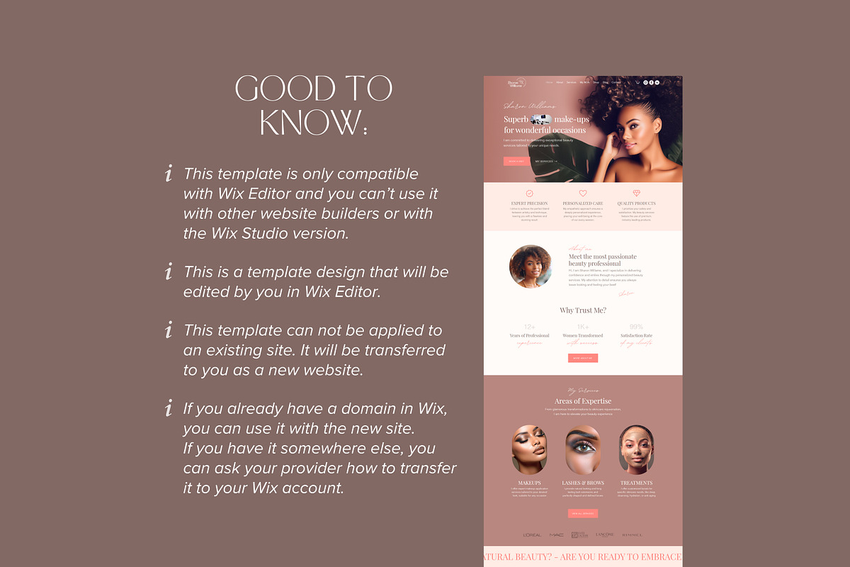 Beauty Salon Wix Website Template, a Wix Template by vectorocean (Photo 11 of 11)