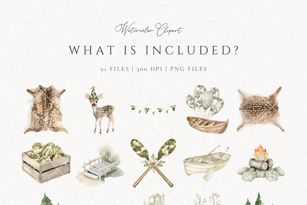 Hunting and fishing birthday, an Animal Illustration by Invite to Clipart (Photo 9 of 10)