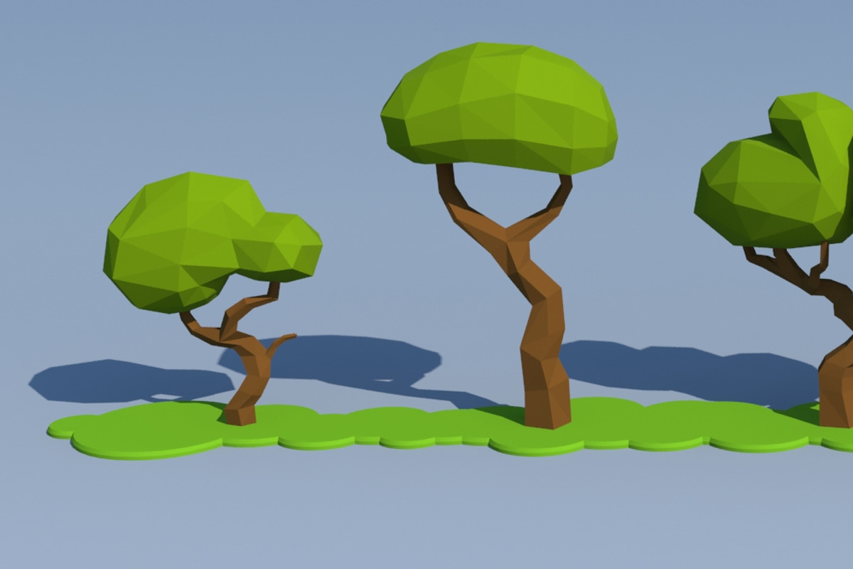 Trees And Bushes, an Environmental 3D Model by Saintpix (Photo 33 of 35)