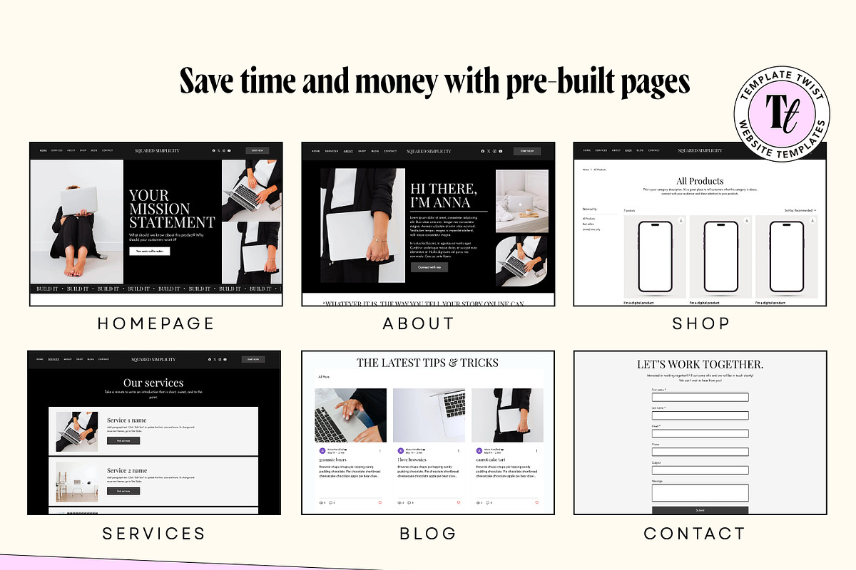 Wix Consulting Website Template, a Wix Template by Template Twist Shop (Photo 7 of 10)
