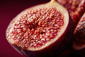Ripe fig half close-up, a Food & Drink Photo by AlyaAnd