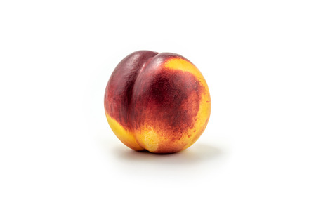Peach isolated on white