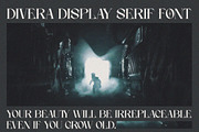 Divera - Display Serif, a Serif Font by executypeStudio (Thumbnail 11 of 11)