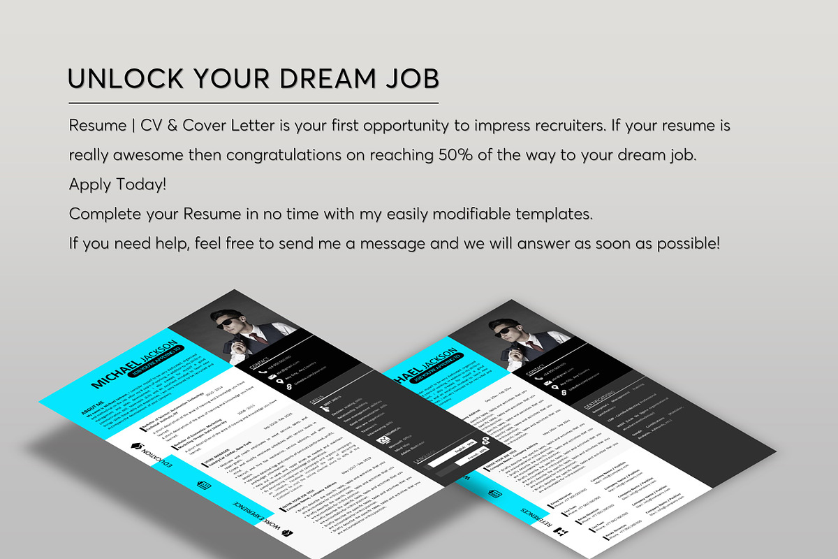 ATS Resume CV Word & Google Docs 19, a Resume Template by MrCam Template Resume|CV (Photo 6 of 6)