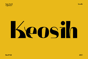 Keosih - Sans Serif Aesthetic Bold